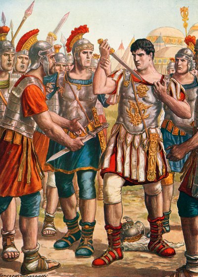 Germanicus offrant de se tuer - Tancredi Scarpelli